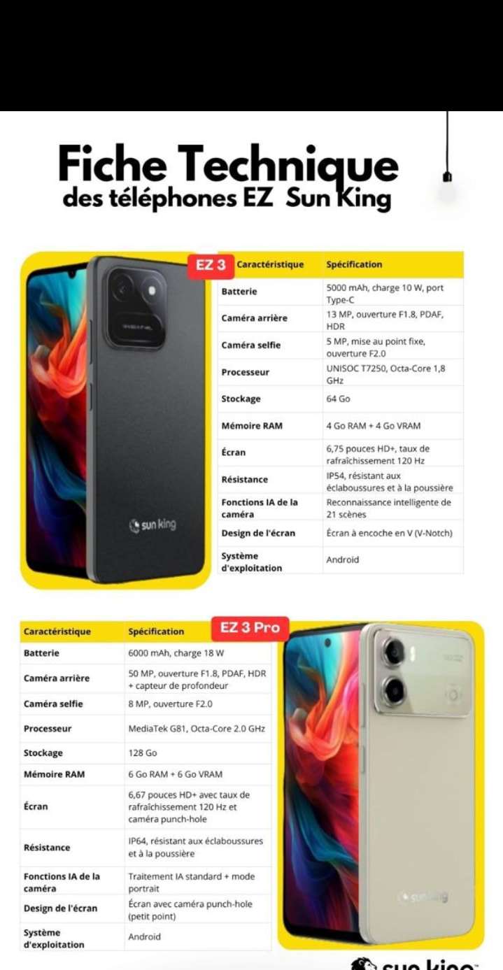 Téléphone Sunking EZ3 Pro - Smartphone neuf