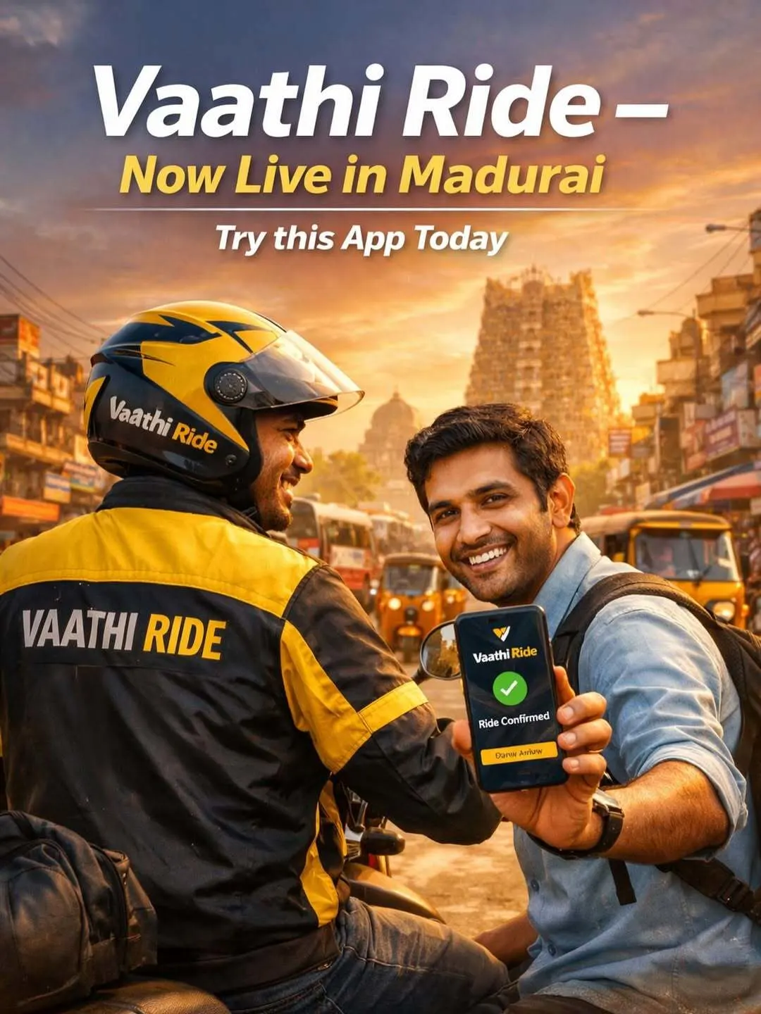 Vaathi Ride is Now Live in Madurai