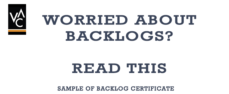 Backlogs Certificate Sample 