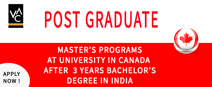 PGDM Masters course in Canada At University After 3 Years Bachelors