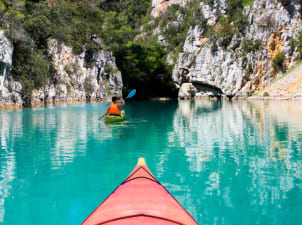 Kayak dans les gorges du Verdon - Club*** Château Laval - Gréoux les Bains