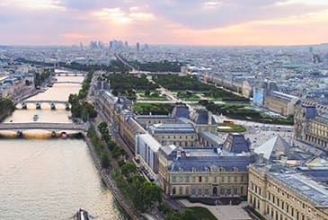 Paris vue drone - hotel provinces opera