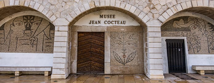 Entrée  du Musée Jean Cocteau à Menton - Vacances Bleues