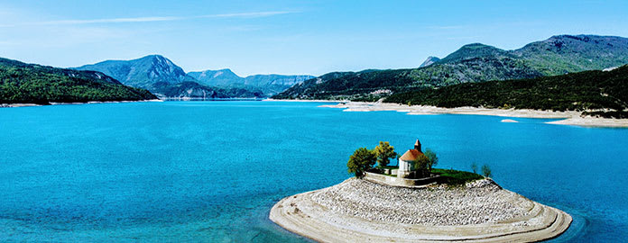 Ilot Saint Michel - Lac de Serre Poncon- Chorges