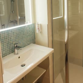 salle de bain des chambres Confort du Grand air, Oléron, vacances bleues