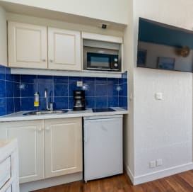kitchenette équipée au grand large a biarritz
