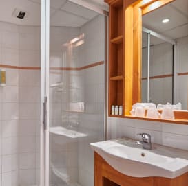 Shower room at Chalets du Prariand