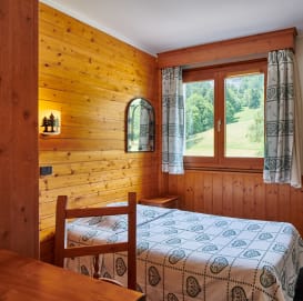 Single room with view on the greenery at Chalets du Prariand