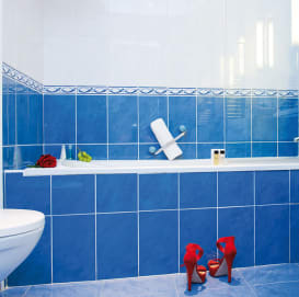 Double room on the city side bathroom