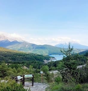 randonnée près du club les horizons du lac - table d'orientation
