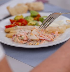 Repas au restaurant club horizons du lac chorges