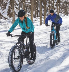couple en fatbike
