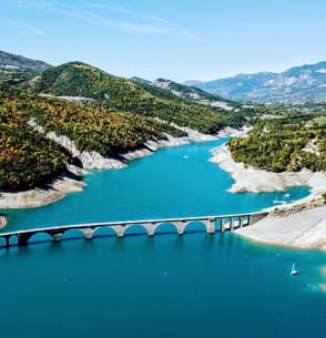 Viaduc Chanteloube caché - Lac de Serre Ponçon