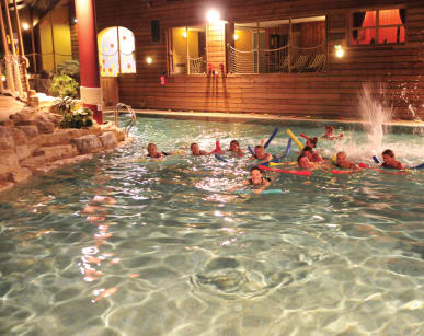 Espace aquatique tropical chauffé