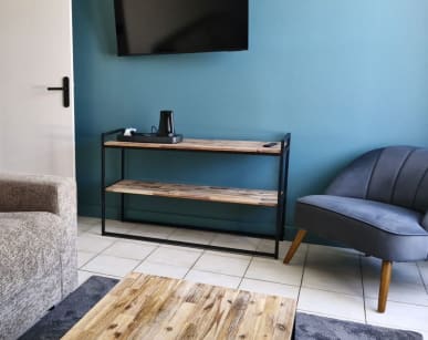 Club Horizons du Lac - Serre Poncon -  nouvelle chambre familiale - coin salon - vacances bleues