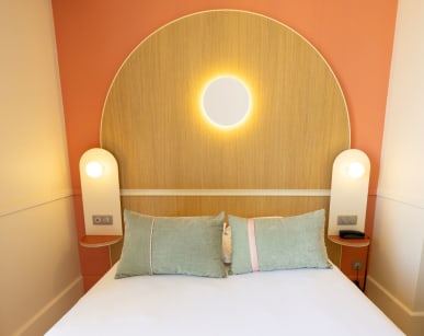 Hôtel Balmoral à Menton - chambre invividuelle avec balcon vue mer