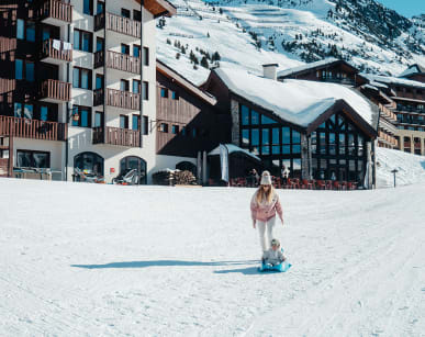 Luge au pied des pistes de Belle Plagne