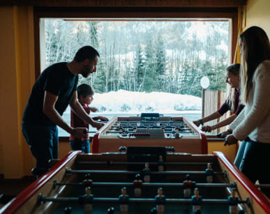 Table football at Chalets du Prariand