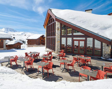 Terrace of the snack bar Le Chaudron of Belle Plagne***