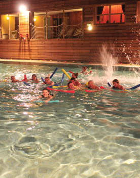 Espace aquatique tropical chauffé