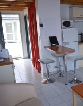Keravel- Kitchenette des appartements- vacances bleues