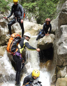 Le canyoning en famille