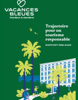 Couverture rapport RSE Vacances Bleues 2025