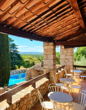 Terrasse Vue Piscine - Résidence Lou Castel – Vacances Bleues