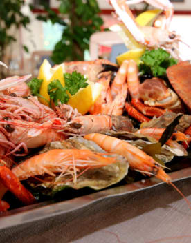 buffet de fruits de mer