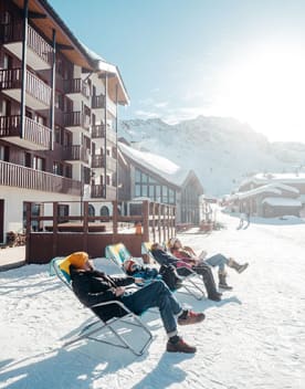 transats sur la neige - Un hôtel à la neige au pied des pistes