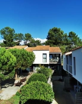 Vue extérieure des locations au cœur d'un parc arboré - Grand Air - Oléron