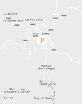 Carte Mont Dore Prade Haute