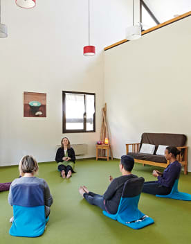 yoga lessons at Les Horizons du Lac
