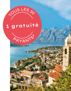 séjour Monténégro 1 gratuité tous les 30 payants