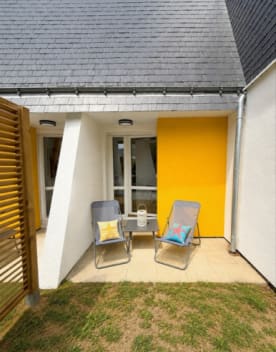 terrasse des chambres doubles confort club keravel erdeven vacances bleues