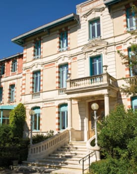 The Belle Époque façade of Villa Regina