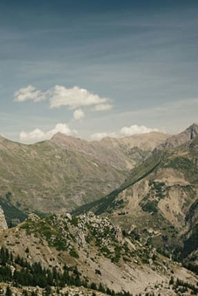 Reallon - lac de serre ponçon - vue montagne