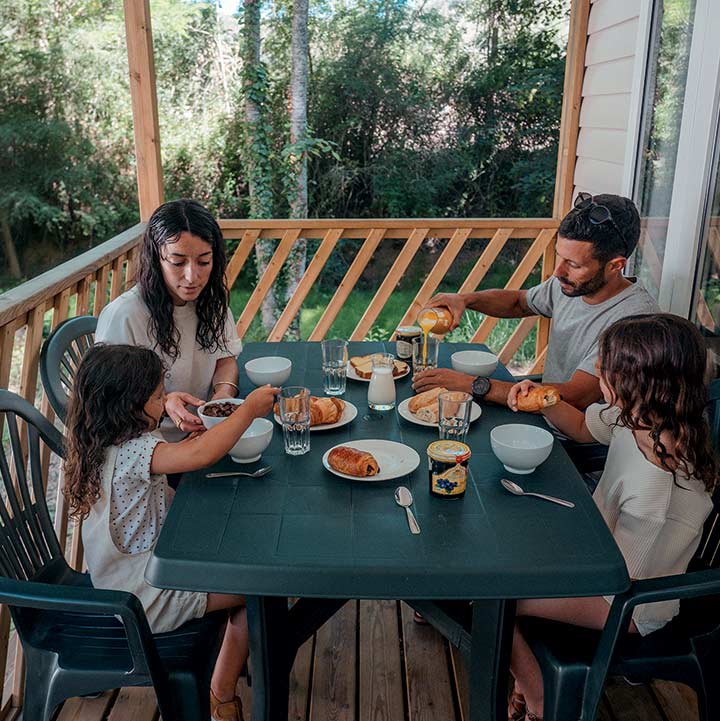 Terrasse Mobil-home - Domaine de Château Laval - Verdon