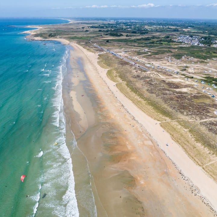 la plage d'erdeven