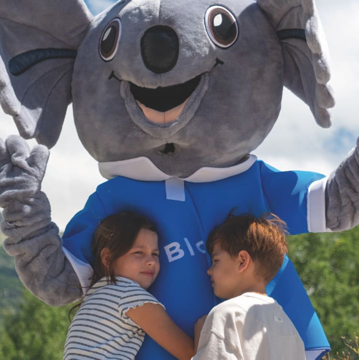 Mascotte Bloubi interview Vacances Bleues
