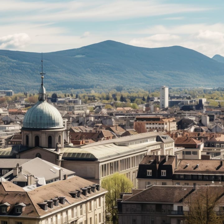 Vue panoramique de la ville de Chambéry