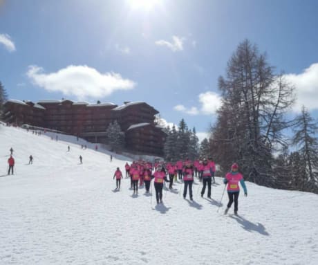 Course solidaire - hôtel eden des cimes - belle plagne - paradiski