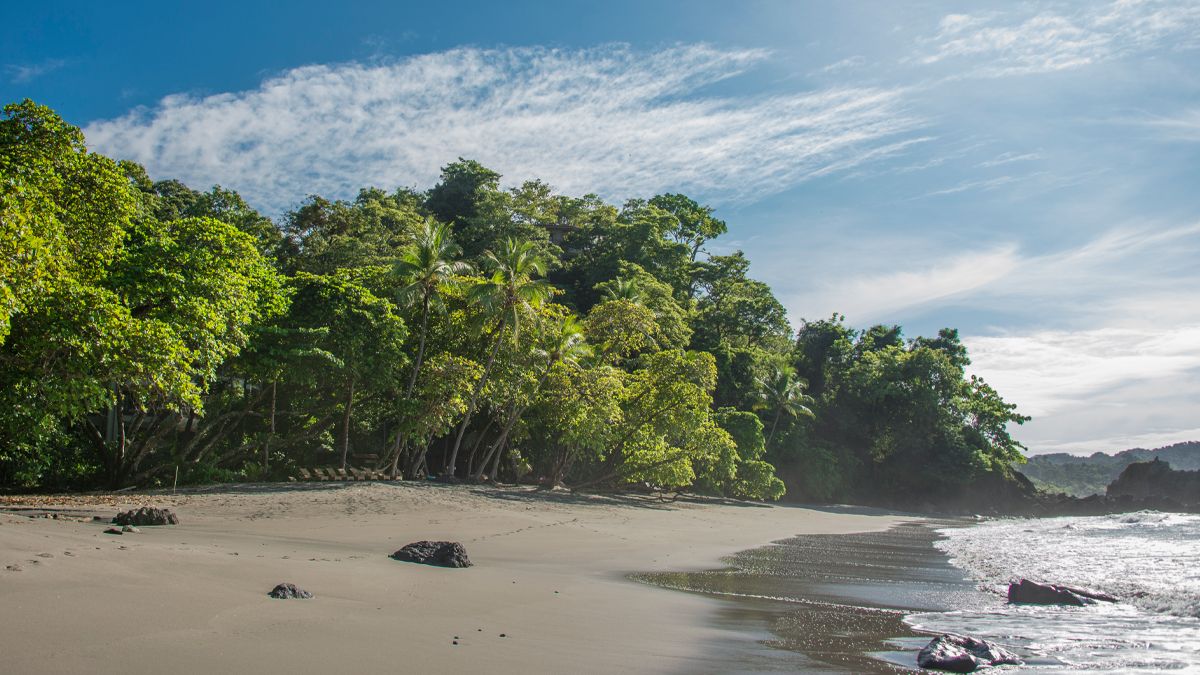 Hermosa Beach on the Central Pacific Ocean in Costa Rica