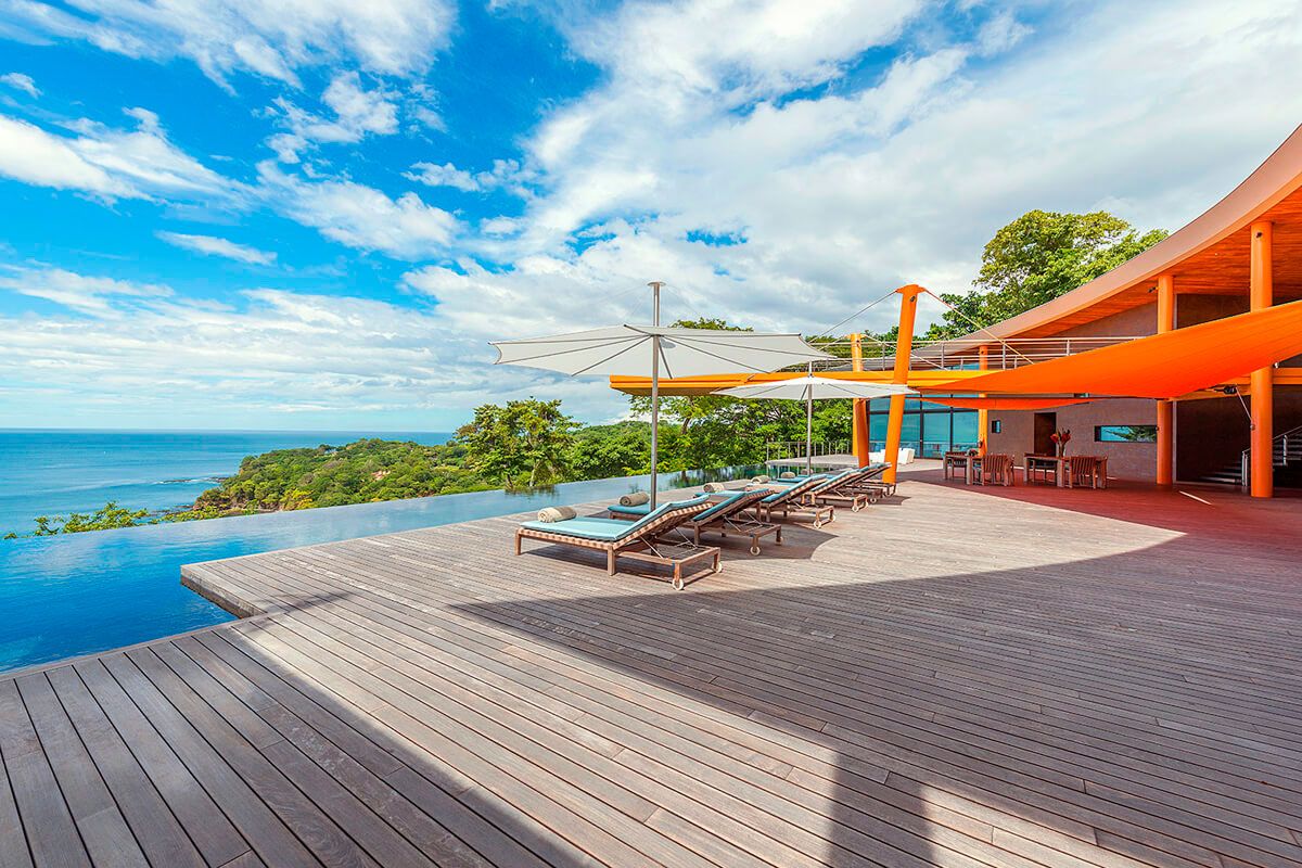 View from infinity pool at Cielo Mar Villa