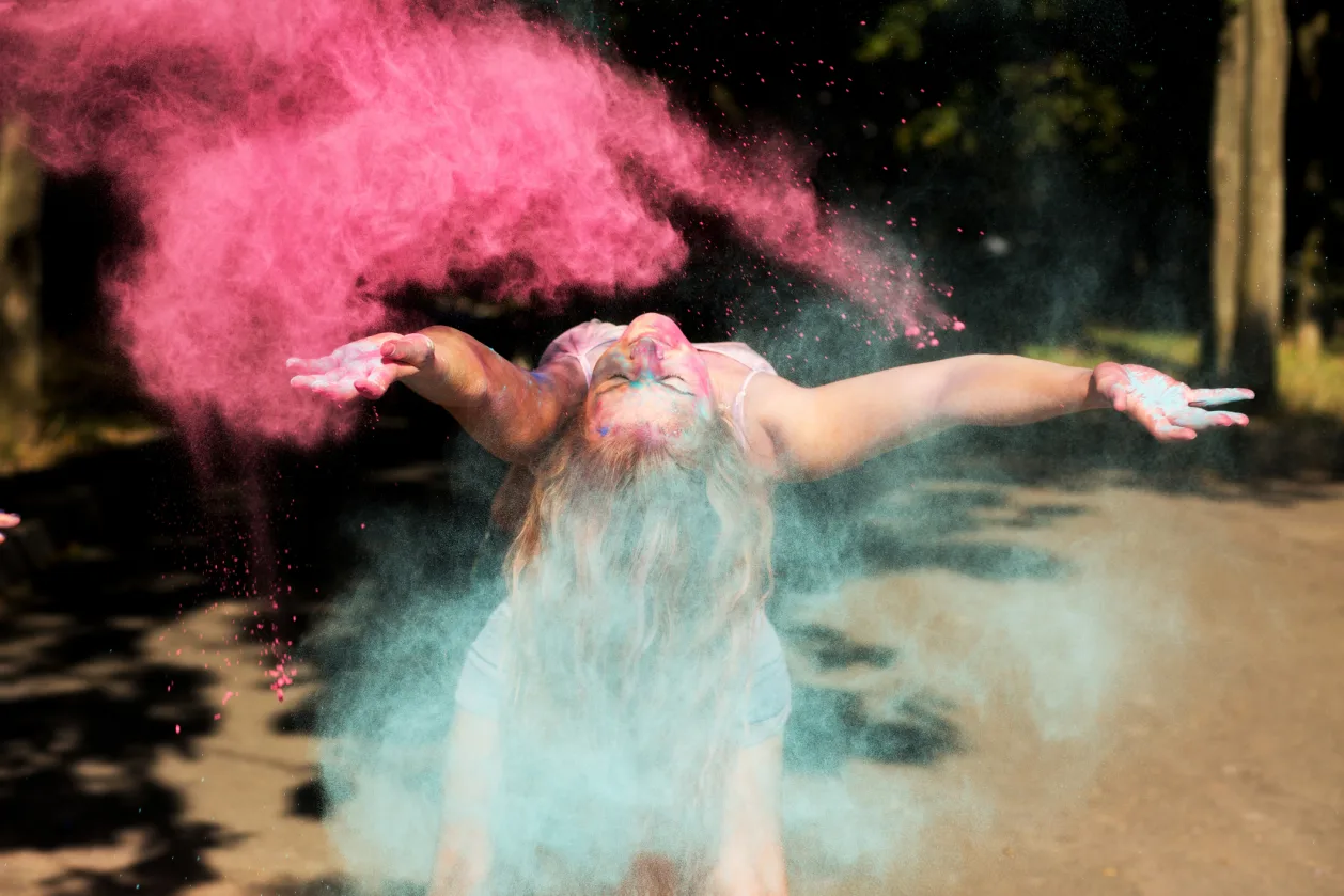 Cool young woman having fun at an Ayahuasca retreat