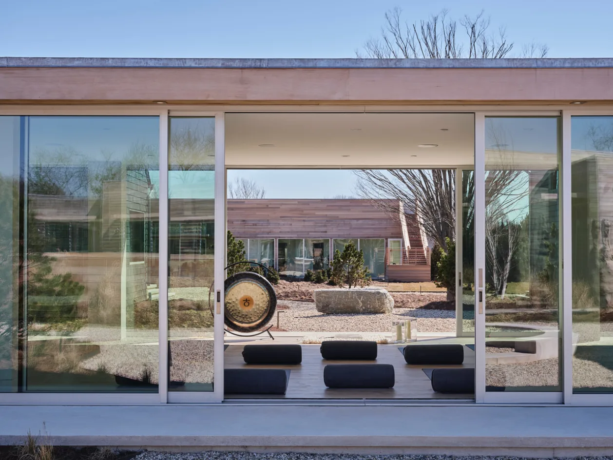 Sho Sugi Ban House yoga pavilion