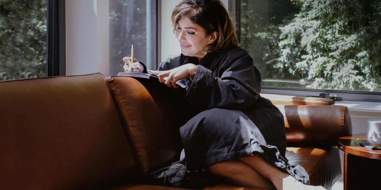 canyon ranch tucson mother writing in journal