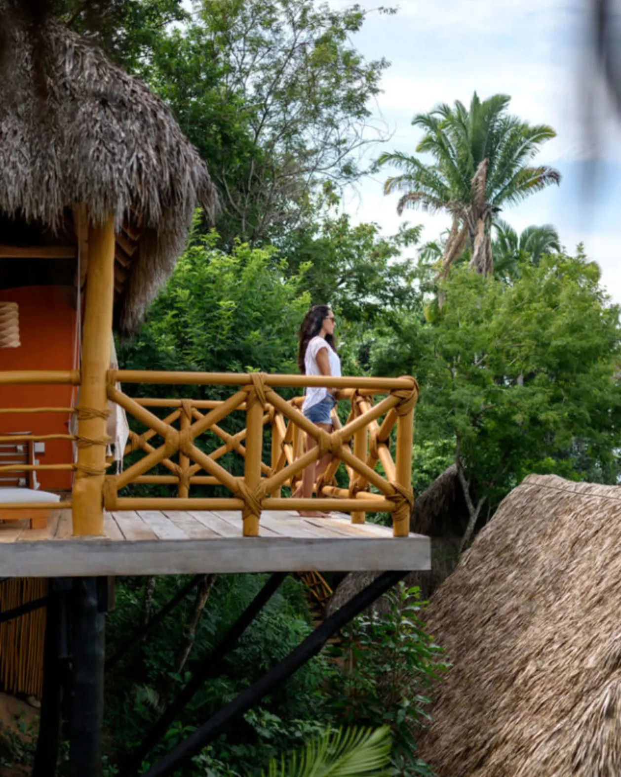 Xinalani Retreat woman on balcony