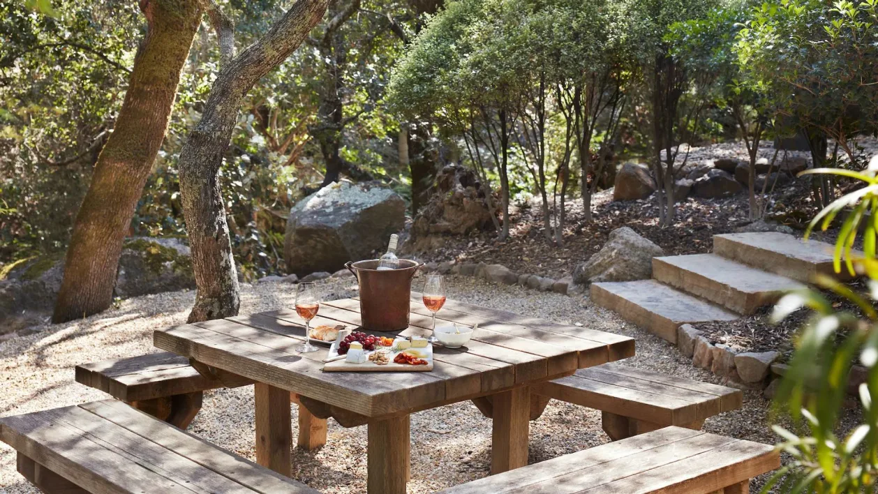 Wine tasting at Auberge du Soleil California