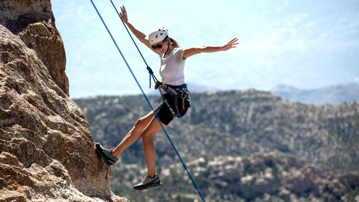 Canyon Ranch Tucson Mount Lemmon rock climbing joy therapy